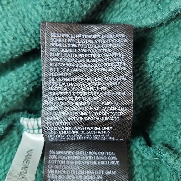 H&M Harry Potter™ Cotton Green Hoodie Sweatshirt, Size 10-12 ~ EUC - Picture 12 of 13